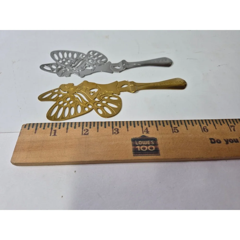 Absente Grande Absente Green Fairy Absinthe Spoons Gold Silver Set of 2 Barware